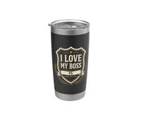 Entrepreneur Co Worker, I Love My Boss PS I Work for Myself Stainless Steel Insulated Tumbler