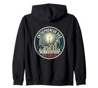 Entrepreneur Dad Business Startup Grow Mindset Father's Day Zip Hoodie