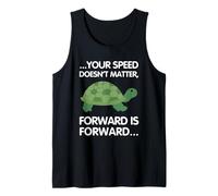 Entrepreneur Keep Moving Forward Turtle Tank Top
