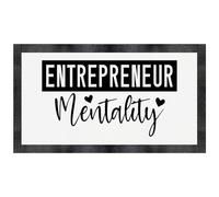 'Entrepreneur Mentality Motivational Text' Pet Feeding Mat (PM00027898)