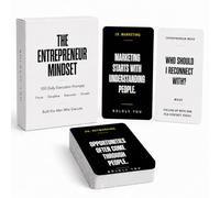 Entrepreneur Mindset Cards for Men - 100 Daily Execution Prompt Cards for Focus, Discipline, Productivity & Success