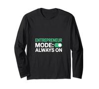Entrepreneur Mode Always On | Minimalist Business Design Long Sleeve T-Shirt