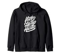 Entrepreneur Motivational - Never Stop The Hustle Zip Hoodie