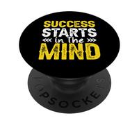 Entrepreneur Motivational Saying Success Starts In The Mind PopSockets Adhesive PopGrip
