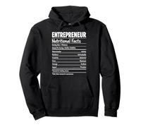 Entrepreneur Nutritional Facts Visionary Leadership Success Pullover Hoodie