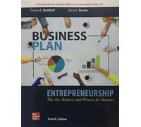 Entrepreneurship: The Art Science and Process for Success ISE