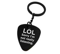 ENTROPIJA Not Listening Keychain, Laser-Engraved, Keyrings