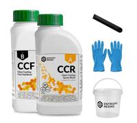 Entropy Resins Biobased Clear Casting Kit - 0.662 Litre Craft Resin Kit, 2 Part Crafting Epoxy with Fast Cure Hardener, 24H Tack Free Cure Time, Hobby Arts & Crafts Set for Adults