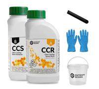 Entropy Resins Biobased Clear Casting Kit - 0.664 Litre Craft Resin Kit, 2 Part Crafting Epoxy with Slow Cure Hardener, 72H Tack Free Cure Time, Hobby Arts & Crafts Set for Adults
