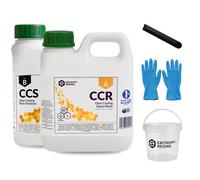 Entropy Resins Biobased Clear Casting Kit - 1.3 Litre Craft Resin Kit, 2 Part Crafting Epoxy with Slow Cure Hardener, 72H Tack Free Cure Time, Hobby Arts & Crafts Set for Adults