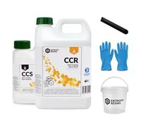 Entropy Resins Clear Casting 2 Part Epoxy Resin and Hardener Kit - For DIY Art, Jewellery & Wood, Clear Epoxy Resin Kits for Beginners and Pros - Slow Cure Kit, 2.6 Litre