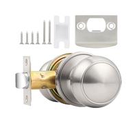 Entry Door Lock Set - Silent Door Handle, Keyless Knob | Replacement Hardware, Bedroom Living Room Apartment School Nursery House Security Lock for Inside Outside Home Safety