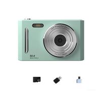 Entry-Level 4K Digital Camera with 64MP Imaging and 8X Zoom, Lightweight Retro CCD for camcorder with Webcam Function for Teens and Content Creation(Green 32G)