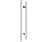 Entry Wood Sliding Barn Office Door Handle, H Shape Side Mount Wooden Handle Pull, for Heavy Glass Wooden Door(White,40cm/1.3ft)