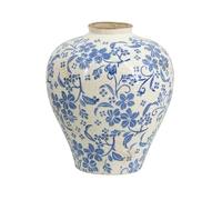 Entryway Decor Ceramic Vase Flower With Round Design Decorative Accent Entryway Mantel Tabletop Unique House Gifts