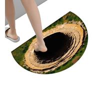 Entryway Rug,Anti-Slip 3D Trap Optical Visual Illusion Carpet | Outdoor Mats for Front Door - for Entryway Playroom Indoor Bedroom Living Room Kitchen Apartment Office Hotel Dorm Party Decorations Out