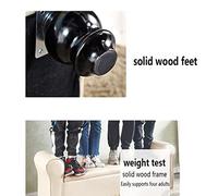 Entryway Shoe Bench,Modern Upholstered Storage Bench with Arms,Leather Rolled Arm Button Upholstered Ottoman Bench,Footrest Livingroom Bendroom Furniture 39.3/47.2x15.7x21.6 Inch,(100/120x40x55cm)