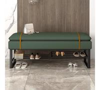 Entryway Shoe Rack Bench Storage Organizer, Ottoman Bench Seat with Storage Leather, Change Shoes Bench for Hallway, Bedroom, Living Room
