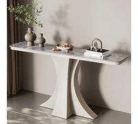 Entryway Sofa Table, Table with Metal Base, Contemporary Design for Living Room, Ideal Behind Couch or in Hallway