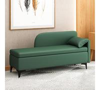 Entryway Storage Bench Bedroom & Living Room nizer with Single-Sided Backrest (H: 175cm/68.8in) - Stylish & Functional Seating Solution