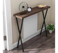 Entryway Table, Farmhouse Wood Console Table with Storage for Living Room, Hallway, and Bedroom - Narrow Long Accent Table