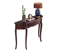 Entryway Table with Drawers Minimal Assembly Wood Console Table for Living Room Foyer & EntranceBlack Walnut Finish 100x30x85cm Stylish rage Solution