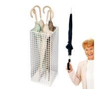 Entryway Umbrella Holder - Large Capacity Rust Resistant Storage Rack Decorative Free Standing Organizer | Modern Design Modern Metal Umbrella Bucket for Walking Sticks