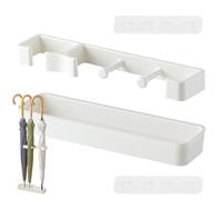Entryway Umbrella Holder - Wall Mounted Umbrella Organizer, Creative Umbrella Storage Shelf | Indoor Umbrella Stand with Drip Tray, Modern Umbrella Storage for Entrance Living Room Bedroom Offices