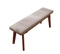 Entryway Wood Dining Bench Furniture Wooden End of Bed Bench for Bedroom Indoor Bench Seat for Dining Table Farmhouse Entry Narrow Upholstered Bench For Living Dining Room Hallway(Walnut color,100cm(3