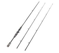 entsport 2-Piece Casting Rod Graphite Portable Baitcasting Fishing Rod Medium Heavy Baitcast Rod Baitcaster with an Alternative Top Piece (7' Gold)