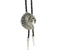 Entwicklt Bolo Tie- Handmade Bull Western Cowboy Vintage Pendant For Women,Men All Match Sweater Accessories Indian Chief Style Pendant Western Cowboy Collar Buckle,A,106Cm