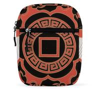 Entwined Lotus Crossbody Bag Unisex,Sling Bag with Adjustable Strap And Zip,Shoulder Bags for Work Travel