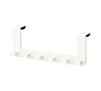 ENUDDEN Hanger for Door, White, Height: 13 cm Width: 35 cm, Covered back prevents scratching of door. Hangs over the top edge of the door and helps you convert unused space into a storage place for bathrobes and bags.