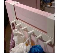 ENUDDEN Ikea Over Door Hanger Hooks White Metal Robe Towel Belts