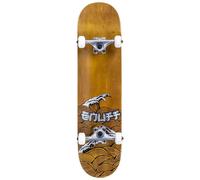 Enuff Big Wave Factory Complete Skateboard Brown Silver 8"x 32"