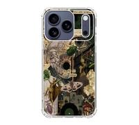 Enughselso Nature Plants Insects Aesthetic Phone Case Compatible with iPhone 17 Pro Max, Hippie Dark Academia Phone Cover for iPhone 17 Pro Max
