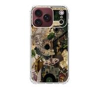 Enughselso Nature Plants Insects Aesthetic Phone Case Compatible with iPhone 18 Pro, Hippie Dark Academia Phone Cover for iPhone 18 Pro