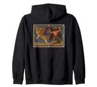 Enuma Elish Marduk Battle with Tiamat Mesopotamian Vintage Zip Hoodie