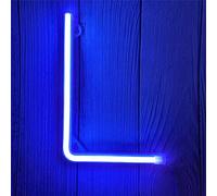 ENUOLI LED Alphabet Letter Lights Neon Sign Light Up - Battery and USB Operated Blue Light for Bedroom, Birthday, Party, Christmas, New Year, Wedding Decor (L)