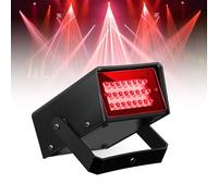ENUOLI Mini Strobe Light, 24-LED Small Strobe Lights Adjustable Speed Control Portable & Lightweight LED Strobe Light for Stage Light Effect DJ Disco Bars Parties, Dances Halloween and Events (Red)