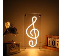 ENUOLI Music Note Neon Light, USB Operated Music Note Neon Signs