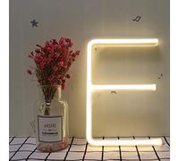 ENUOLI Warm White LED Alphabet Neon Art Lights - Best Wall Decor for Kids, Home, Bar, Club, Festival, Christmas, Birthday, Wedding, Party