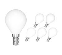ENUOTEK E14 LED Light Bulb 4W 540Lm Nature White 4000K, Small Edison Screw SES G45 LED Filament Golf Ball Bulbs, 40W Equivalent Incandescent Lighting, Not Dimmable, Class D Energy Efficiency Pack of 6