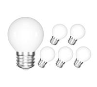 ENUOTEK E27 LED Light Bulb, 4W 540Lm Nature White 4000K, G45 LED E27 Edison Screw ES Filament Golf Ball Bulbs, 40W Equivalent Incandescent Lighting, Not Dimmable, Class D Energy Efficiency Pack of 6