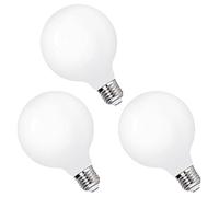 ENUOTEK G95 LED Large Globe Light Bulbs Edison E27 Energy Saving Lamps 6W Cool White Omnidirectional Lighting 6000K with Glass Lamp Shade Replace 60W Incandescent Lamps 3 Pack