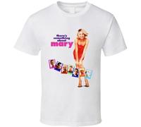 ENURLS There's Something About Mary 90's Funny Movie T Shirt WhiteLargeWhiteL