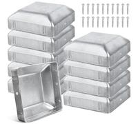 ENUTROF Tapa de Poste Tapas para Madera Posts, 90 x 90 mm, Caps 10 Pieces