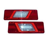 ENVA Pair (RH & LH) Tipper Chasis Cab Rear Tail Light Lamp Lens for Transit 2014 on