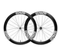 Enve SES 4.5 PRO Innerdrive Disc Clincher Road Wheelset 700c Black White Logo Sram XDR 12mm Front 142x12mm Rear Centerlock Pair 12 Speed Tubeless 700c