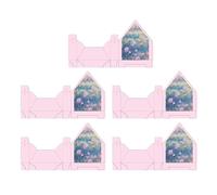 Envelope Box, 5-Piece Bag in the Shape of a Handbag for Folding, Valentine's Day Envelope Boxes - For Engagement, Wedding, Valentine's Day, Birthday, Mother's Day, Graduation